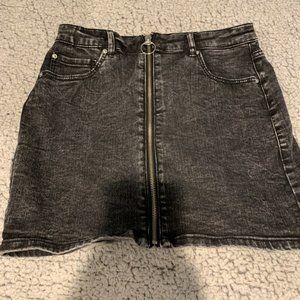 Black denim skirt from Garage